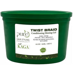 KAGA jar front 64oz showing professional-size and clear gel benefit