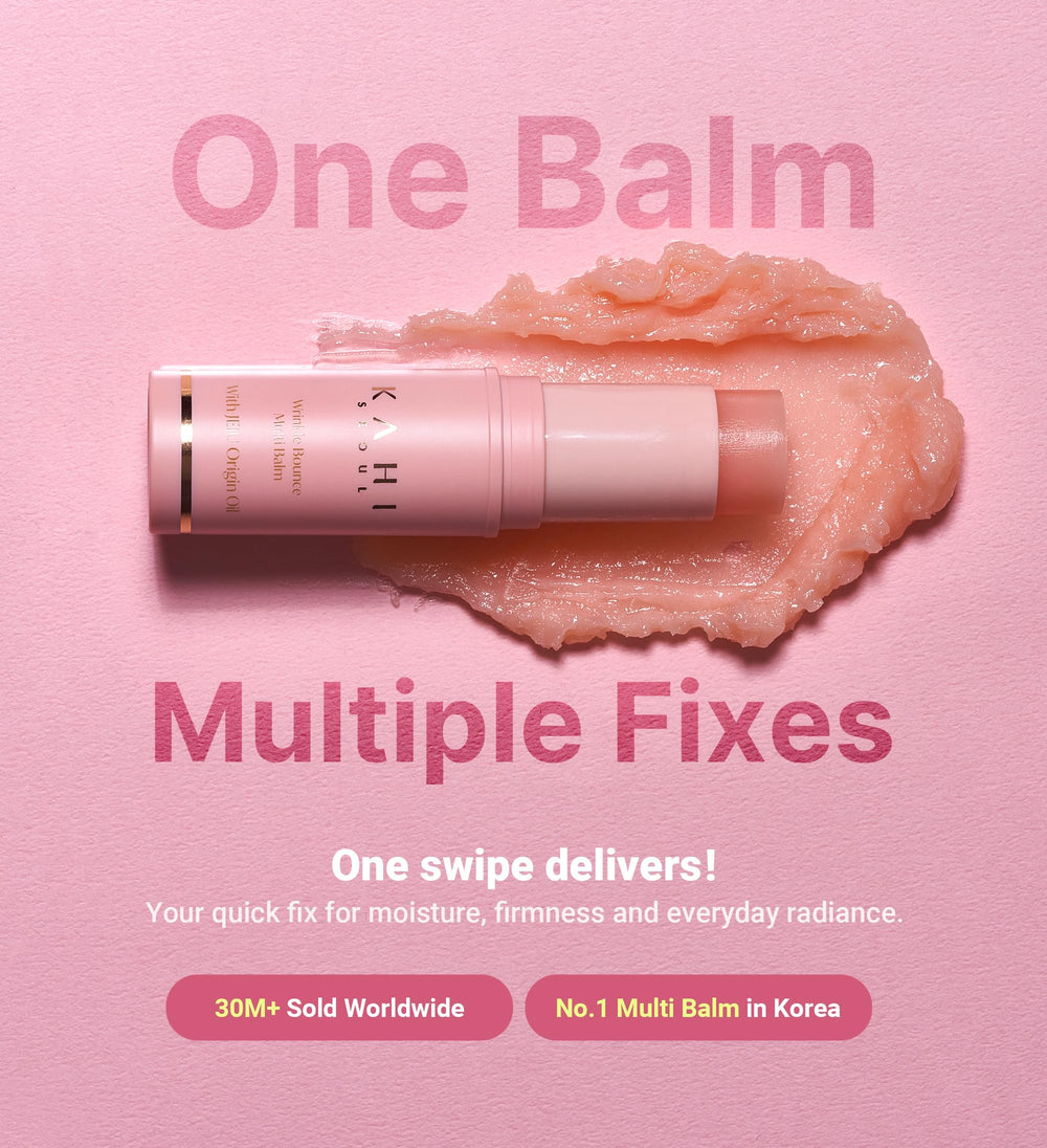 KAHI balm stick closed view highlighting sleek casing and portable benefit