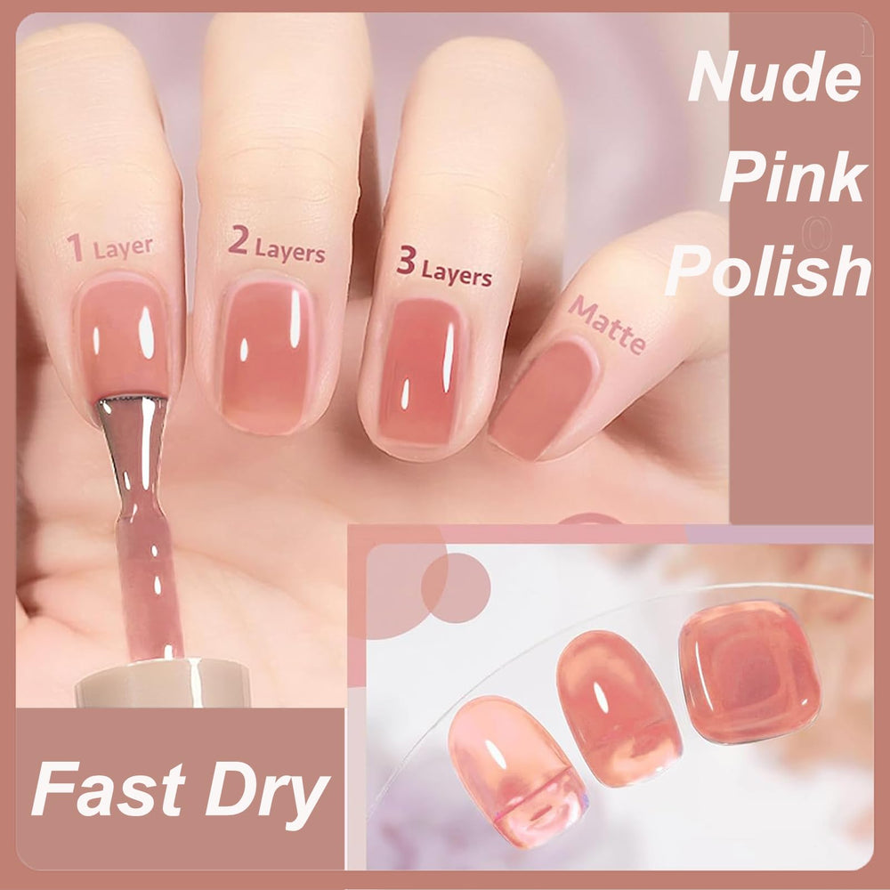 KAHSOSE polish applied on hand for an elegant, natural look