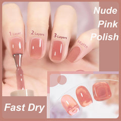 KAHSOSE polish applied on hand for an elegant, natural look