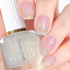 KAHSOSE brush stroke swatch revealing smooth glitter application benefit