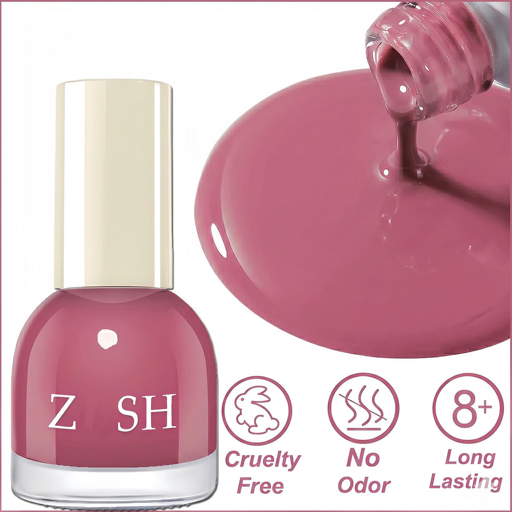 KAHSOSE brush stroke on nail illustrating smooth, streak-free application