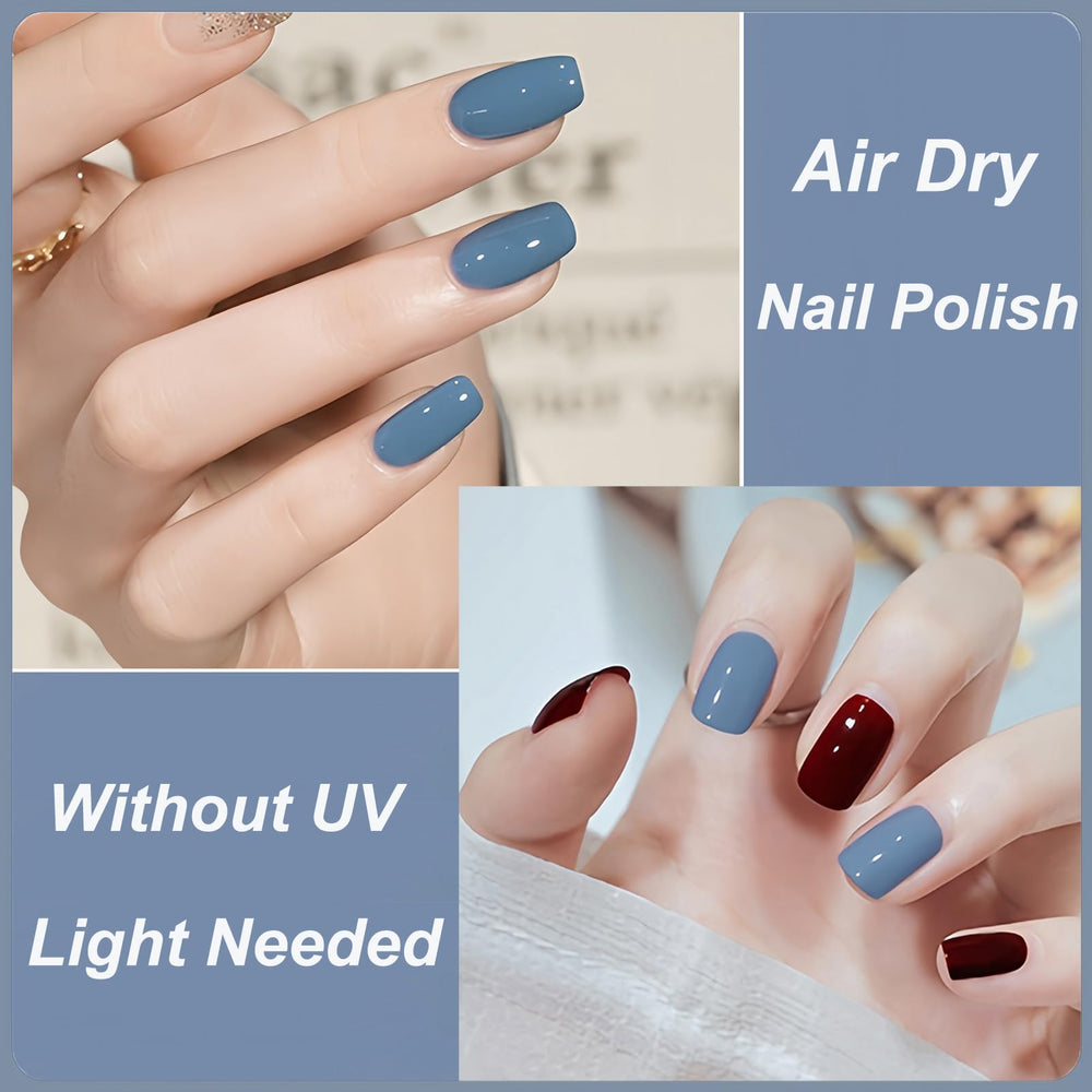 KAHSOSE applied on nails during at-home manicure showing quick-dry benefit
