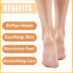 KAHSOSE stick application on heel demonstrating targeted hydration benefit