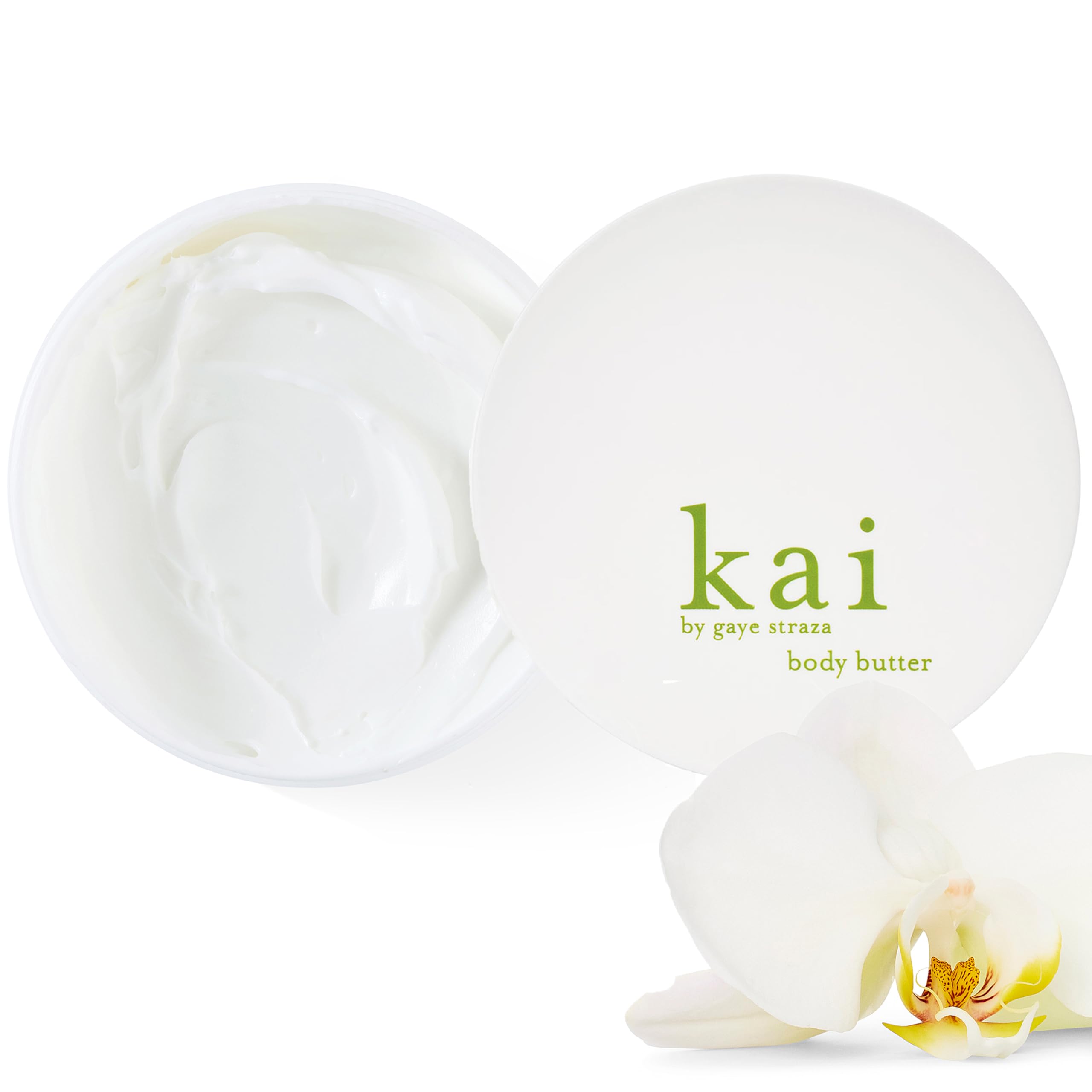 kai front jar showing label and size, conveys clean tropical luxury