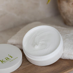 kai shea and oils ingredients pictured, highlights nourishing botanical blend