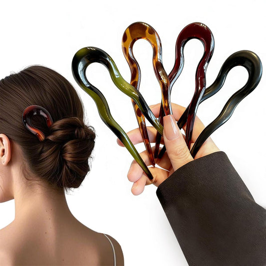 KAICCOSO front view of four hair pins showing color variety and convenience