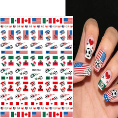 KAICCOSO layout of different soccer designs for creative manicure options