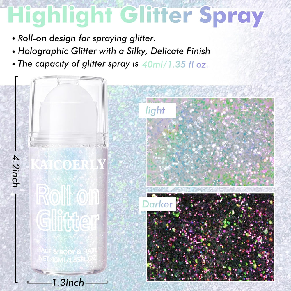 KAICOERLY glitter applied on collarbone in lifestyle shot for party-ready radiance