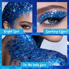 KAICOERLY hair streak application demonstrating vibrant, color-shifting effect