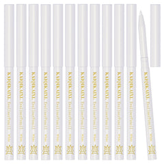 KAIQIKAIXI front packaging showing twelve white twist-up pencils and compact case benefit travel-ready organization