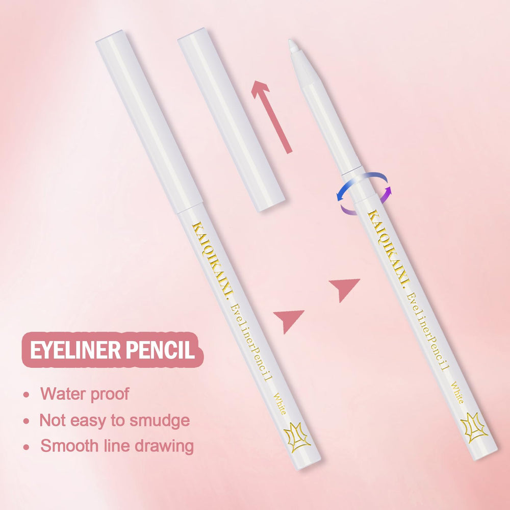 KAIQIKAIXI texture swatches on skin showing creamy blendable white benefit