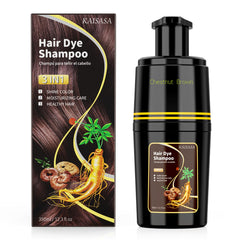 KAISASA front bottle chestnut brown showing label and benefits