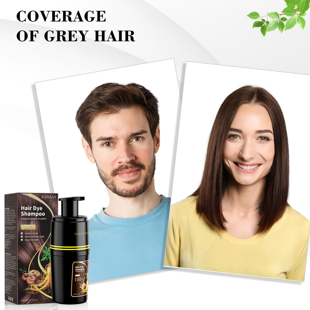 KAISASA pump dispensing chestnut brown shampoo texture for easy use