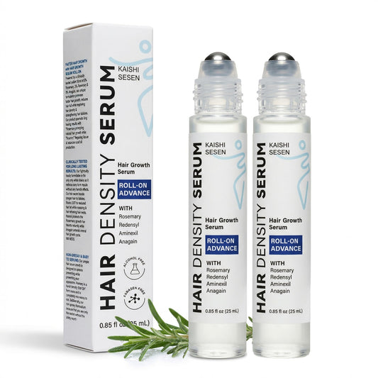 KAISHISESEN front packaging showing roll-on bottles and benefits