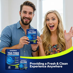 Kakoka wipes on a bathroom vanity illustrating everyday use and quick refresh