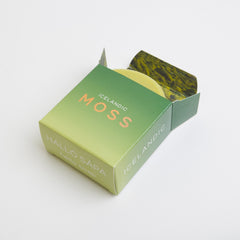 Kalastyle Hallo Sapa close-up of soap texture highlighting natural moss infusion and gentle lather