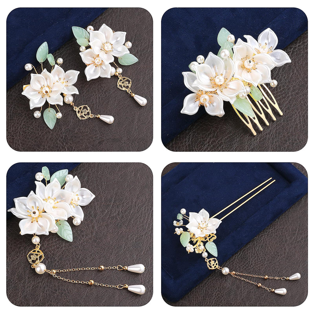 KALIONE hairpins paired with hanfu outfit for traditional styling