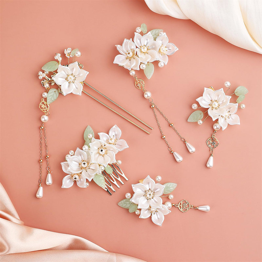 KALIONE rhinestone and pearl detail highlighting refined sparkle