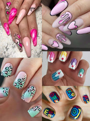 Kalolary fine-line detail on nail demonstrating crisp design results