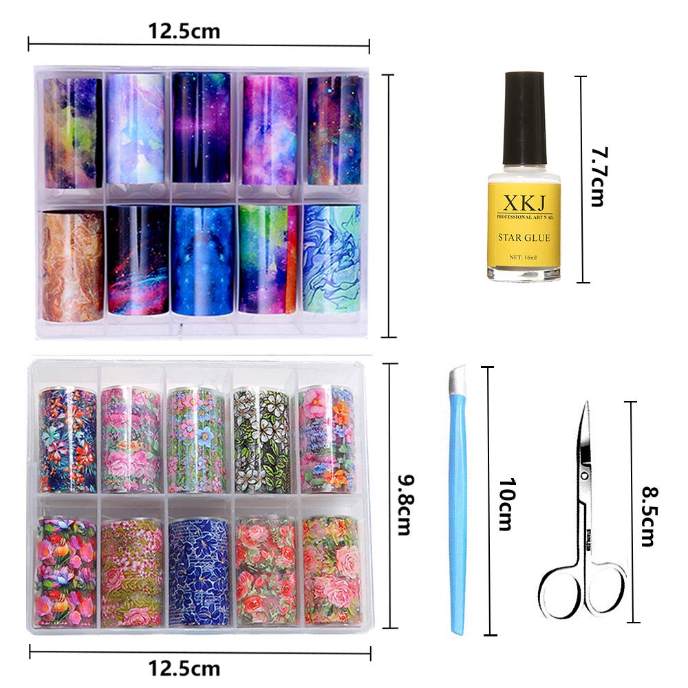 Kalolary close-up of multiple foil patterns showcasing holographic detail and variety
