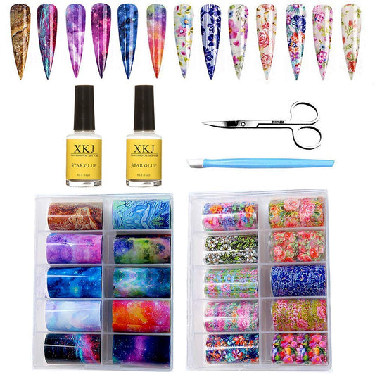 Kalolary front packaging showing full starry foil kit and contents benefit convenience