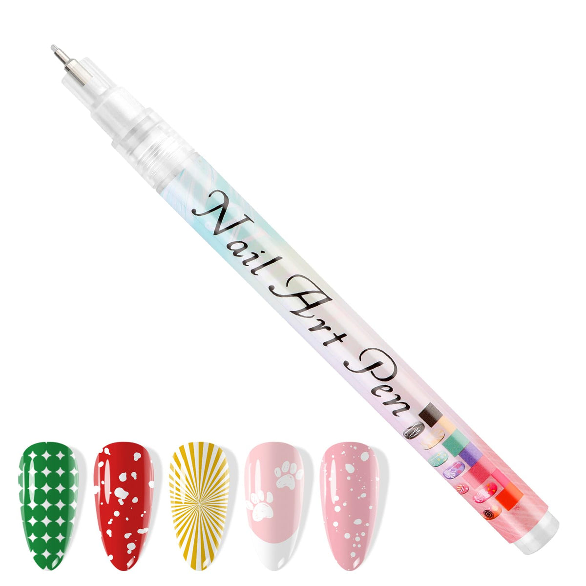 Kalolary front view pen showing slim body and white color for easy handling