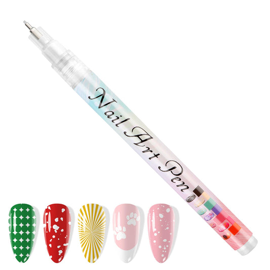 Kalolary front view pen showing slim body and white color for easy handling