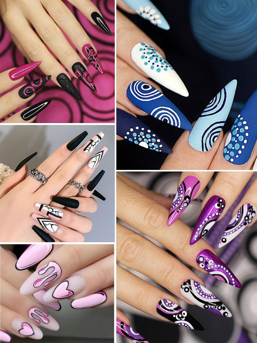kalolary in use application drawing tiny dots on a nail for tidy accents