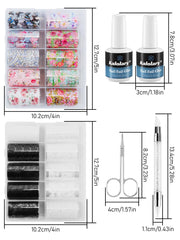 Kalolary nail press pen and scissors tools for precise application