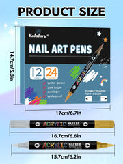 Kalolary pens next to a coin showing compact size for easy storage and travel