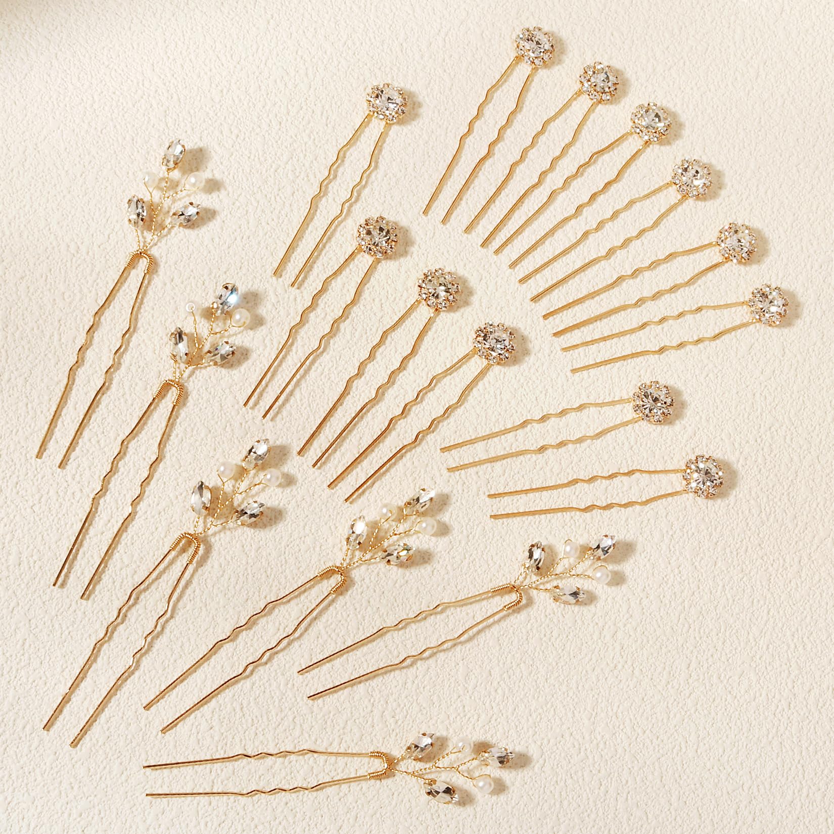 KALOLIA hairpins placed in an elegant updo for secure decorative hold
