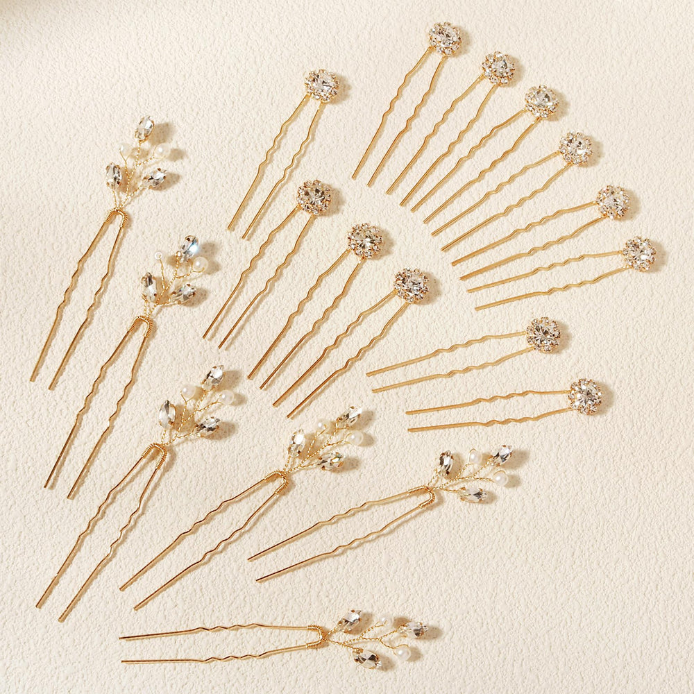 KALOLIA hairpins placed in an elegant updo for secure decorative hold