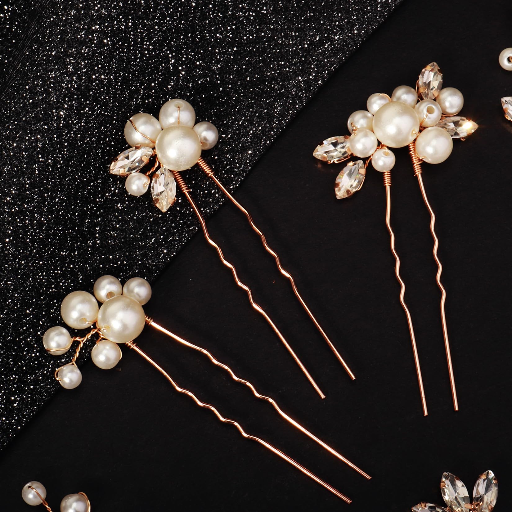 KALOLIA side view of gold wire and flower motif showing flexibility benefit: easy styling