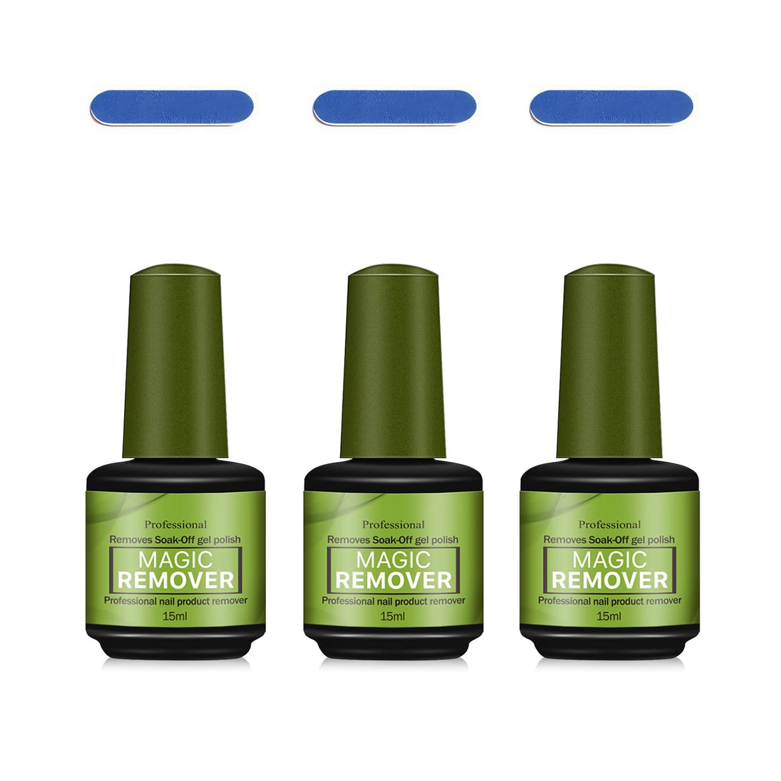 KALYFADIO front packaging showing bottles and files for fast removal benefit