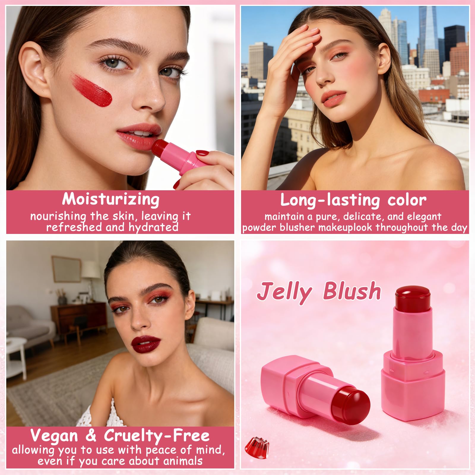 KALYFADIO applied on lips demonstrating sheer tint and hydrating glossy benefit