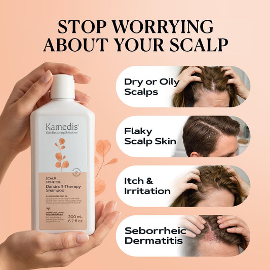KAMEDIS back label close-up listing actives and benefits for informed use