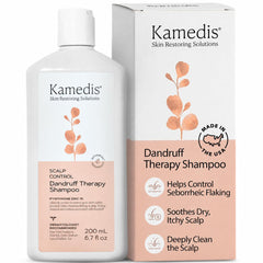KAMEDIS front bottle showing product and calming design benefits scalp comfort