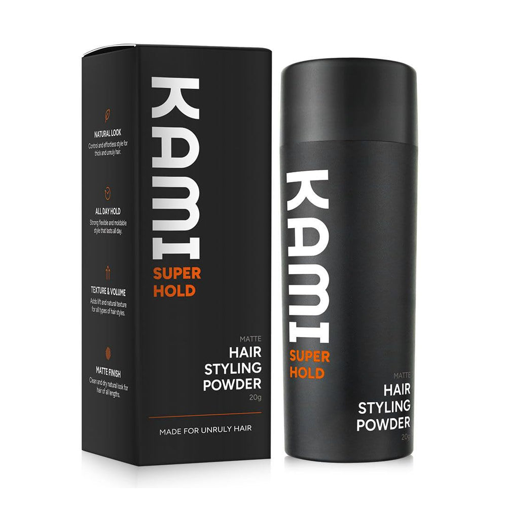 Kami bottle front view showing compact travel-ready packaging and easy storage benefit