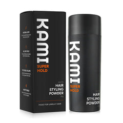 Kami bottle front view showing compact travel-ready packaging and easy storage benefit
