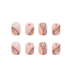 Kamize size comparison display with 12 different sizes demonstrating fit options for each nail bed