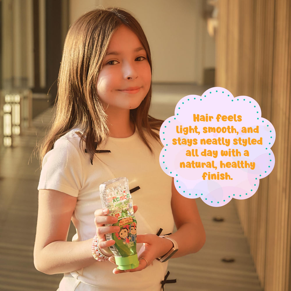 KANICA family using gel demonstrating gentle formulation for kids