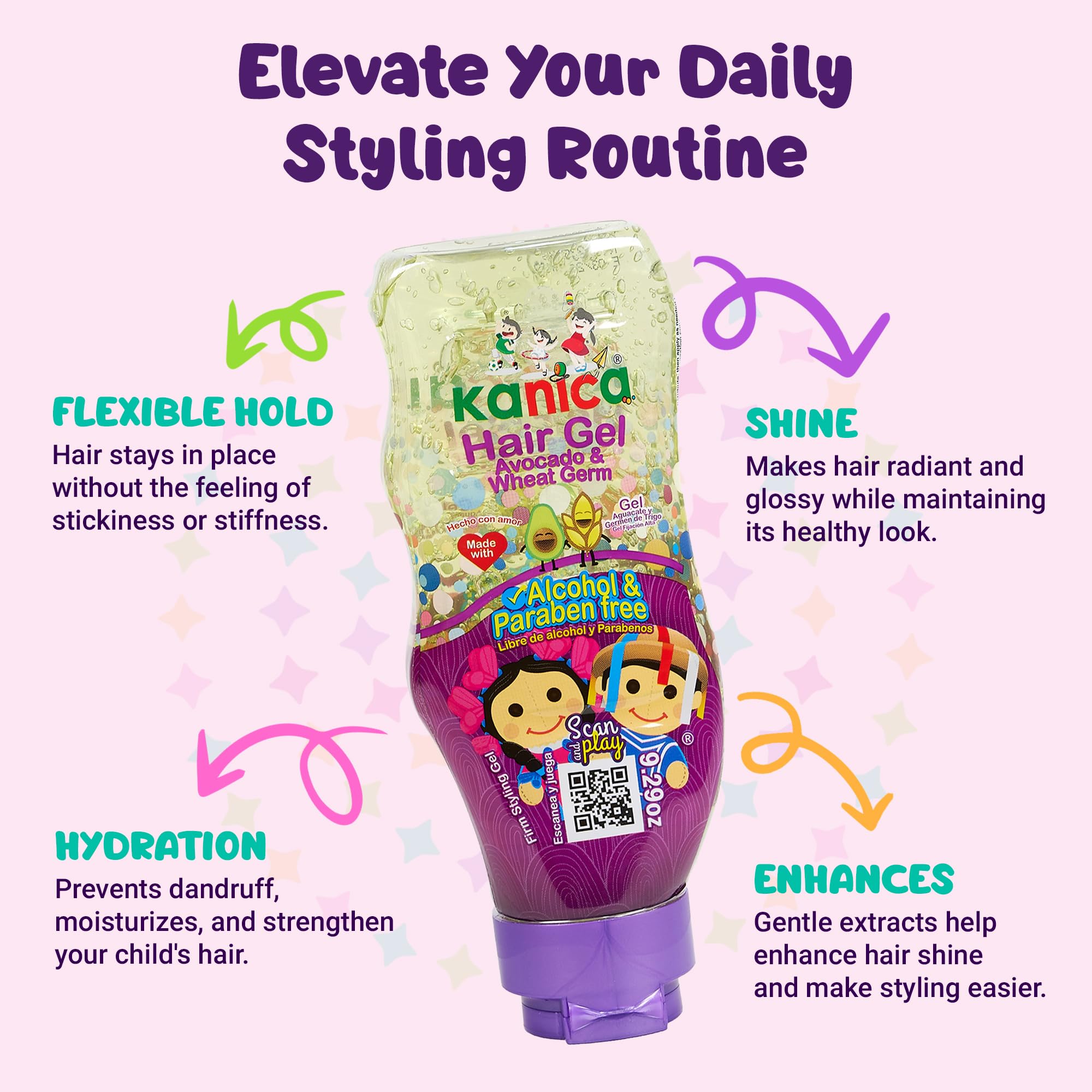 KANICA label close-up showing ingredients and paraben-free claim
