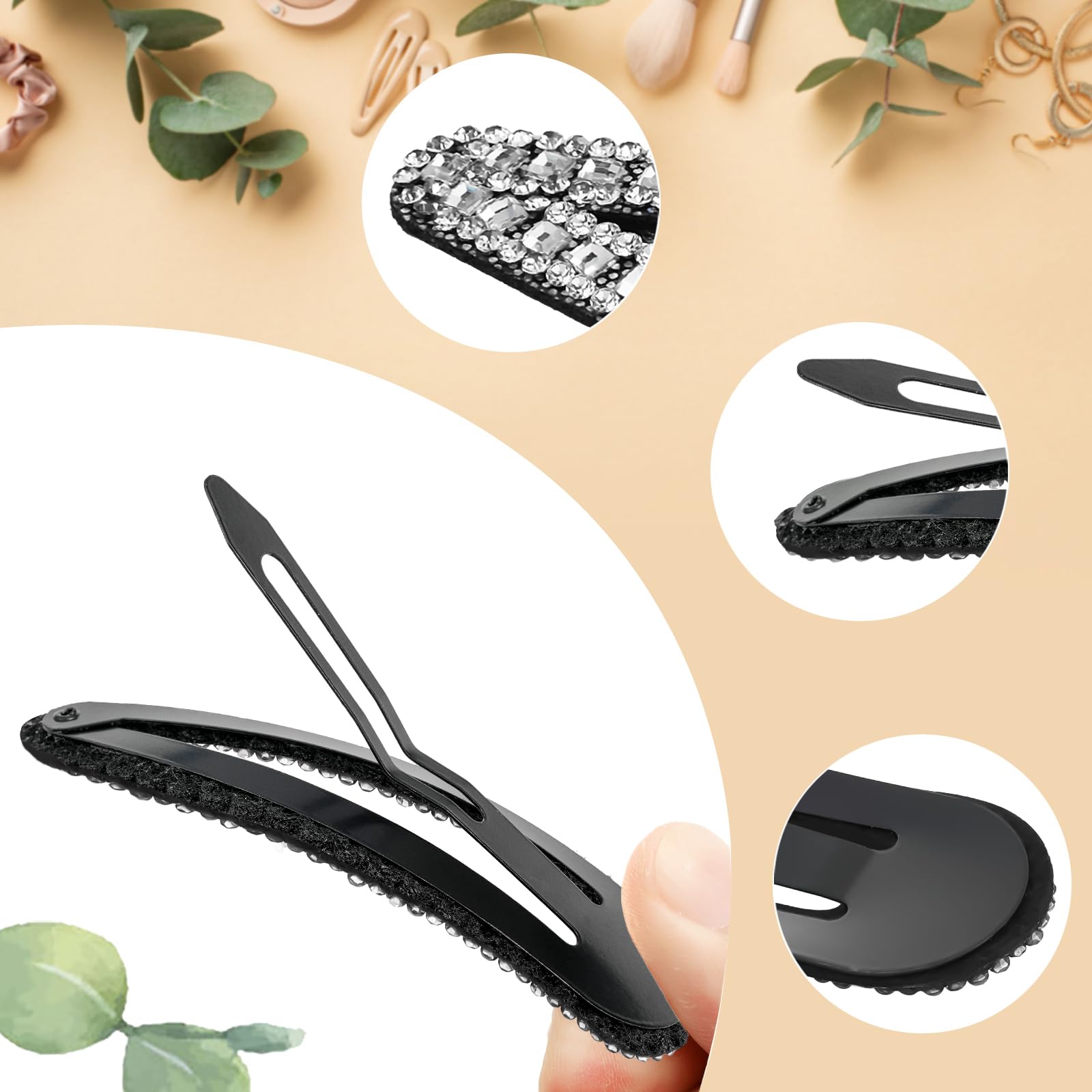KANPRINCESS clip in hair demonstrating comfortable everyday styling