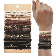 KANPRINCESS front packaging showing 20-piece boho hair tie set and variety