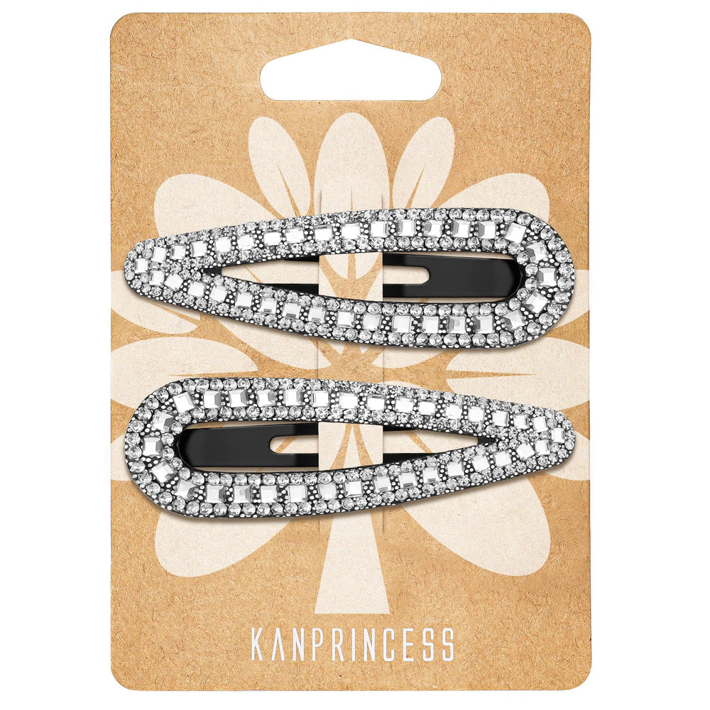 KANPRINCESS front view showing sparkling clips and secure hold