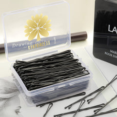 KANPRINCESS pins organized in a clear box for quick access and transport