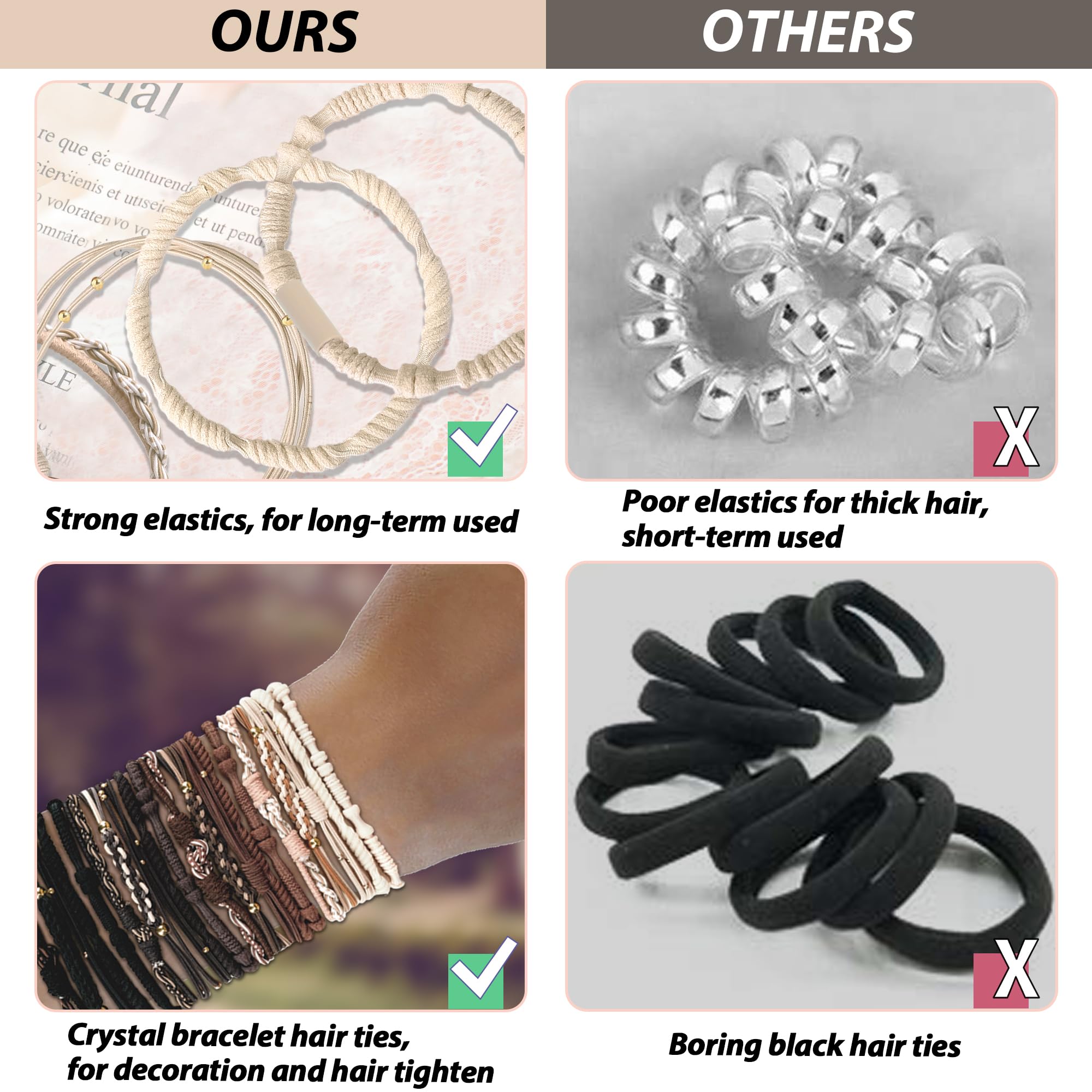 KANPRINCESS worn as wrist bracelets stacked for stylish convenience