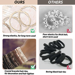 KANPRINCESS worn as wrist bracelets stacked for stylish convenience