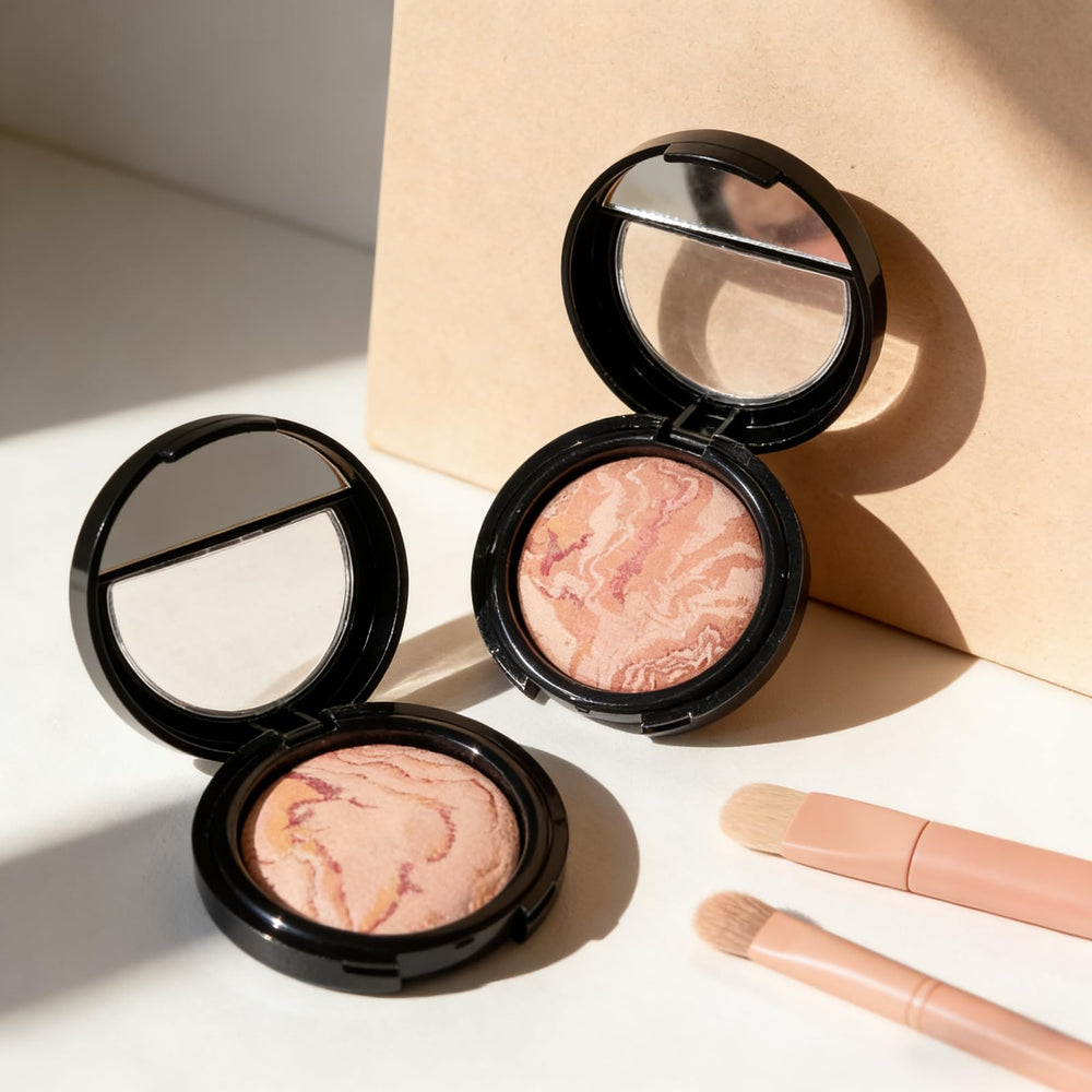 K'APEINE application on model T-zone demonstrating oil control and blurred pores benefit